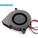 👉 Blower zwart plastic 5015 Cooling Turbo Fan 5V 12V 24V Brushless 3D Printer Parts 2Pin For Extruder DC Cooler Part Black free shipping
