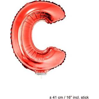 Folie rood active ballon letter C 8712364850567