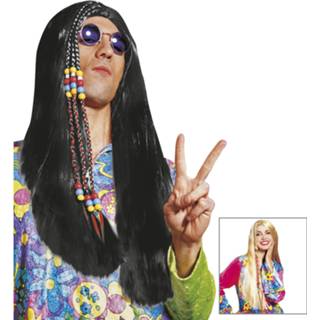 👉 Pruik active Carnavalskleding: Pruik, hippie met vlechtdecoratie 8003558620203
