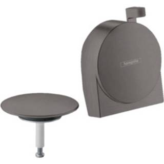 👉 Afvoer zwart chroom active Brushed Black Hansgrohe Exafill S Afbouwdeel badvul- en overloopgarnituur 4059625002599