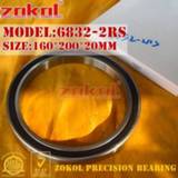 👉 Bearing ZOKOL 6832 RS 2RS 1000832 (61832) 6832-2RS Deep Groove ball 160*200*20mm