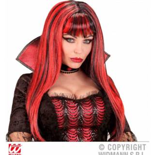 👉 Pruik rood zwart active Vampieren 8003558020737