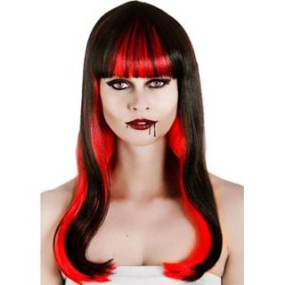 👉 Pruik rood zwart active Zeer mooie Vampier in de kleur en 5055294882844