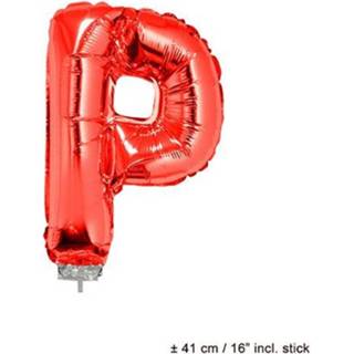 👉 Folie rood active ballon letter P 8712364850697
