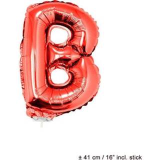 Folie rood active ballon letter B 8712364850550