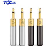 👉 Audio connector goud 2.5mm Plug Mono Male Mini Jack Headset Adapter Gold Plating For HD700 HE400i DIY Headphone Solder Hifi