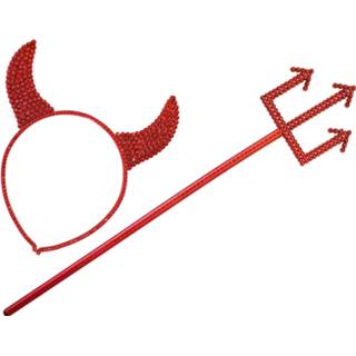 👉 Active Halloween: Duivelshoorntjes met drietand 8003558192205