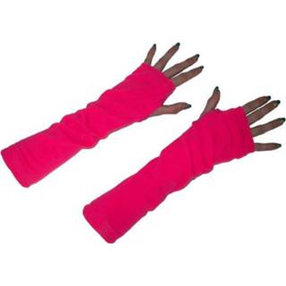 👉 Handschoenen roze active Mooie neon lang model 8712364602876