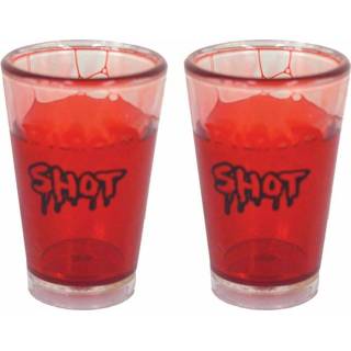 👉 Shotglas active Handige shot glaasjes Bloody Mary voor griezel party 8712364747966