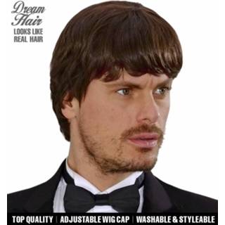 👉 Pruik bruin active Mooie droomhaar musicus 8003558092208