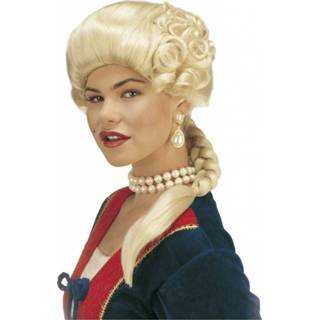 👉 Hertogin pruik active Blonde hertoginnen met vlecht 8003558624508