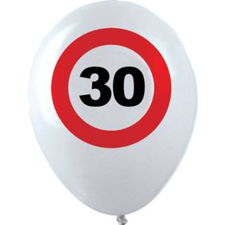👉 Verkeersbord active Leuke ballonnen leeftijd 30 jaar 8712364846508