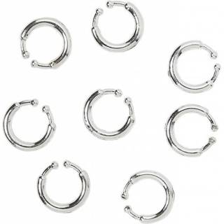 👉 Zilver active Ruige nep piercing clip in de kleur 8003558168958