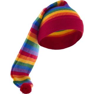 👉 Slaapmuts active Leuke in regenboog kleuren 8712364594164