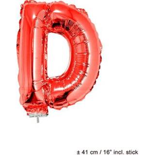 👉 Folie rood active ballon letter D 8712364850574