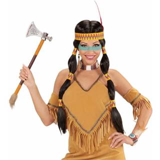 👉 Indianenpruik active Luxe Squaw indianen pruiken voor carnaval 8003558933327