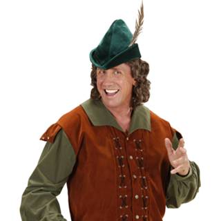 👉 Hoofddeksel active Hoofddeksel: Hoed Robin Hood met veer 8003558141906