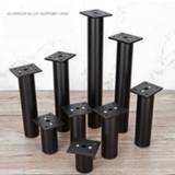 👉 Sofa zwart alloy zilver 4Pcs H6-30cm Adjustable Furniture Replacement Legs, Aluminum Support Feet Cabinet Tv Legs Silver/Black