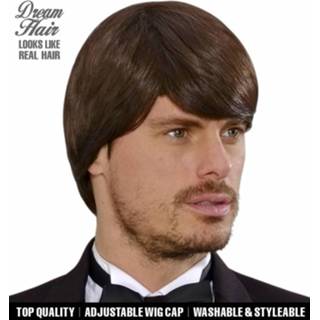 👉 Pruik bruin active Mooie droomhaar Simon 8003558092239