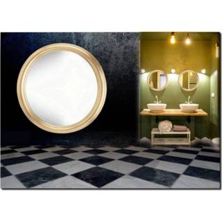 👉 Spiegel Chique ronde in strakke lijst Colin