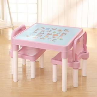 👉 Plastic baby's kinderen Folding Children Table Chair Baby Learning Tables Set Toy Game Kids Desk Cute