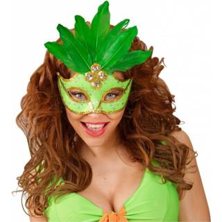 👉 Oogmasker groen active Neon Braziliaans voor carnaval 8003558038688