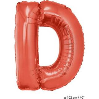 👉 Folie rood active Grote ballon letter D 8712364850833