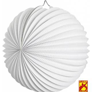 Lampion wit active decoratie 25cm 8003558025046