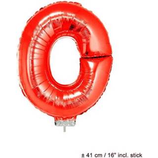 👉 Folie rood active ballon letter O 8712364850680