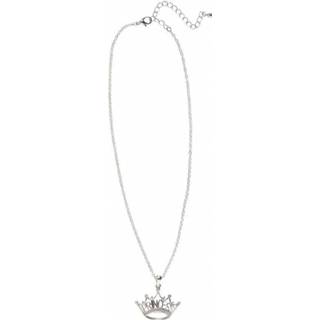 👉 Halsketting zilver active Mooie met prinsessen kroon in de kleur 8003558467594
