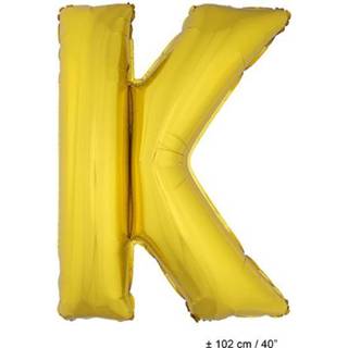 👉 Folie goud active Grote ballon letter K 8712364848748