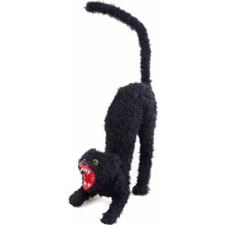 👉 Zwarte active Griezelige kat 22x34cm 8712364748147