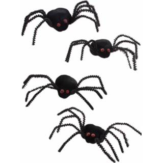 Zwarte active Handige spinnen griezel set 8712364547221