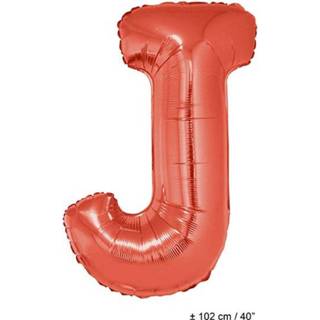 👉 Folie rood active Grote ballon letter J 8712364850895