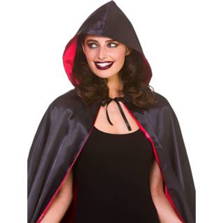 👉 Muts zwart rood active Dracula cape met super de luxe 140cm 5055294810076
