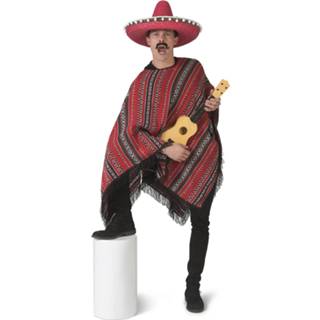 👉 Mexicaanse poncho rode active Mooie Angelo 8712364362916