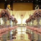 👉 Carpet zilver 10 meters per 1 meter wide glossy silver mirror aisle runners romantic wedding favorable side decoration