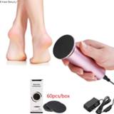👉 Make-up remover Electric Foot Callus File Pedicure Files Machine Feet Care 60 PCS Sandpaper Dead Skin Removal