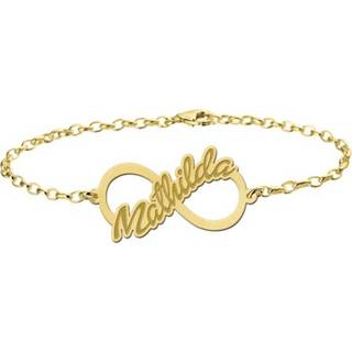 👉 Mathilda Armband van Goud met Infinity Hanger > Names4ever