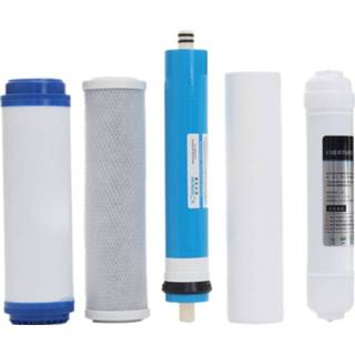 👉 Waterfilter 5Pcs 5 Stage Ro Reverse Osmosis Filter Replacement Water Purifier Cartridge Equipment With 50 Gpd Membrane Kit