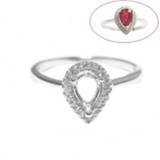👉 Zilver vrouwen Beadsnice ID27353 2014 new arrival popular 925 silver rings for women elegant forever wedding engagement setting semi ring mount