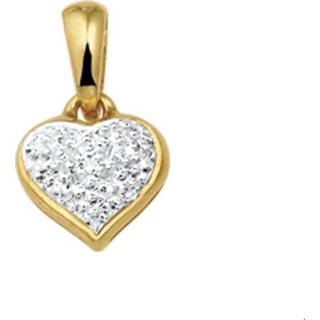 👉 Hanger geelgoud diamant vrouwen glanzend active TFT Hart 0.005ct H VSI 8718834215171