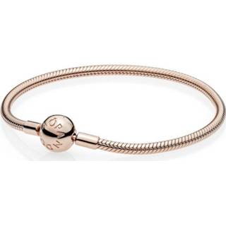 👉 Armband rose zilver vrouwen active bolsluiting rosekleurig Pandora 580728 Moments 20 cm 5700302594126