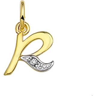 👉 Bedel goud diamant geelgoud active vrouwen TFT Letter R 0.01ct H P1 8718834221790