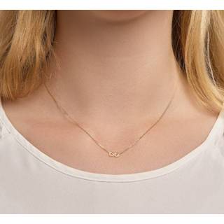 👉 Hals ketting geelgoud active glanzend vrouwen goudkleurig TFT Collier Infinity 1,0 mm 41,5 - 44,5 cm 8718834603091