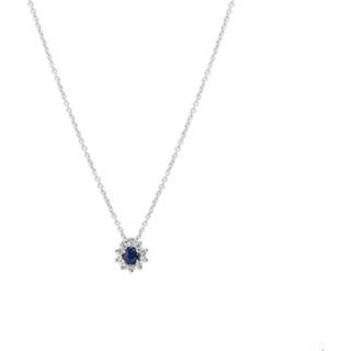 👉 Halsketting witgoud saffier diamant One Size no color TFT Collier 0.06ct H P1 41 - 43 45cm 8718834534692