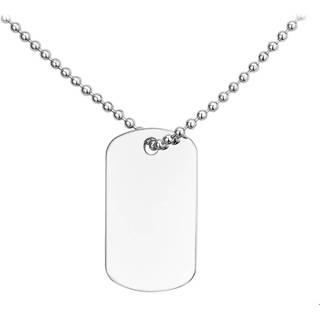 👉 Zilver gerhodineerd zilveren mannen active zilverkleurig TFT Ketting Dogtag Gediamanteerd 2,0 mm 50 cm 8718834304127