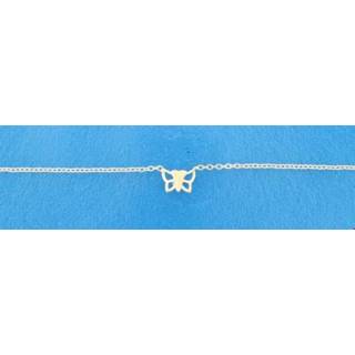 👉 Zilveren ketting vlinder One Size no color TFT 1,2 mm 36 + 5 cm 8718834606450