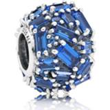 👉 Bedel zilver fantasie active blauw Pandora 797746NSBL Chisseled Elegance 5700302695212