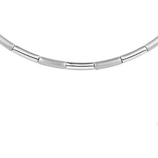 👉 Halsketting staal One Size no color zilverkleurig TFT Collier Poli/mat 4,0 mm 42 + 3 cm 8718834486960